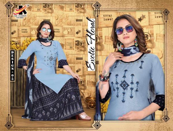 The Fashion Studio Nafisa Rayon Embroidery Designer Readymade Salwar Collection